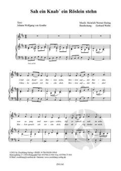 Sah ein Knab' ein Röslein stehn von Heinrich-Werner Hering 