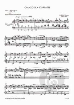 Omaggio A Scarlatti Per Claviczalo Solo von Ferenc Farkas 