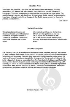 Ubi Caritas von Ken Steven 