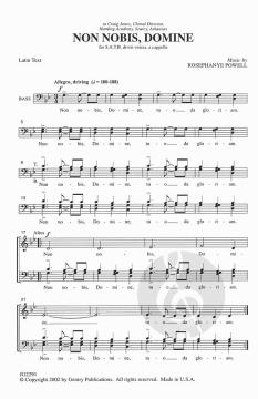 Non Nobis Domine von Rosephanye Powell 
