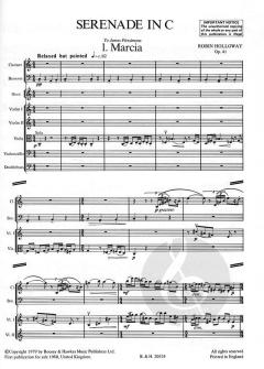 Serenade C-Dur op. 41 von Robin Holloway 