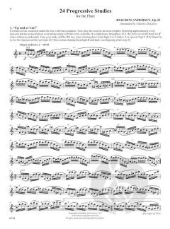 24 Progressive Studies for the Flute op. 33 von Joachim Andersen 