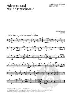 Weihnachtschoräle von Johann Christoph Graupner 