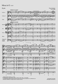 Messe in G-Dur D167 von Franz Schubert 