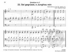 22 geistliche Volkslieder von Siegfried Singer 