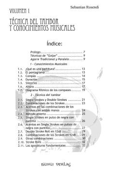 Técnica del tambor y conocimientos musicales - Vol. 1 von Sebastián Rosendi 