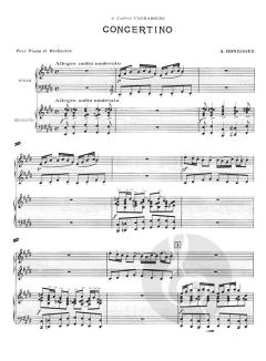 Concertino for Piano and Orchestra von Arthur Honegger 