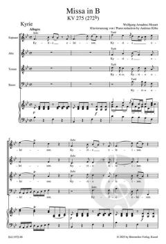 Missa in B KV 275 (272b) von Wolfgang Amadeus Mozart 