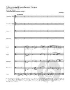 Mehrstimmige Gesänge mit Orchesterbegleitung von Franz Schubert 