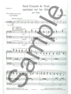 Saint Francois De Paule Marchant Sur les Flots von Franz Liszt 