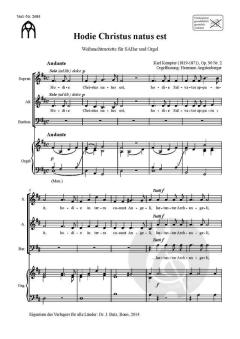 Hodie Christus natus est von Karl Kempter 
