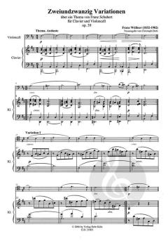 22 Variationen über ein Thema von Franz Schubert op. 39 von Franz Wüllner 