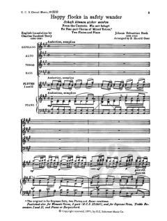 Happy Flocks in Safety Wander von Johann Sebastian Bach 