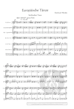 Europäische Tänze für Schulorchester von Eberhard Werdin 