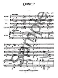 Piano Quintet Op. 84 von Edward Elgar 