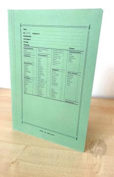 Notenumschlag Salon-Orchester - grün 