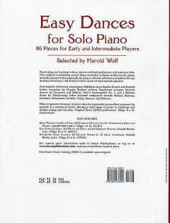 Easy Dances for Piano Solo 