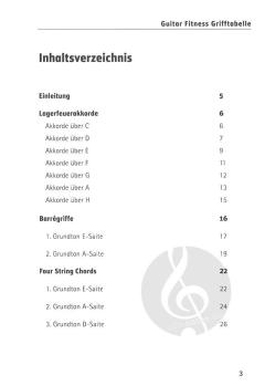 Guitar Fitness Grifftabelle von Achim Göres 