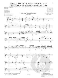 Selection de 26 Pieces pour Luth Vol. 3 von John Dowland 