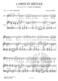 Amour En Heritage von Vladimir Cosma 