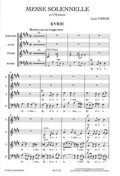 Messe Solennelle Op.16 von Louis Vierne 