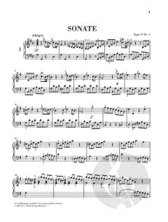 Klaviersonaten op. 17 Vol. 2 von Johann Christian Bach 