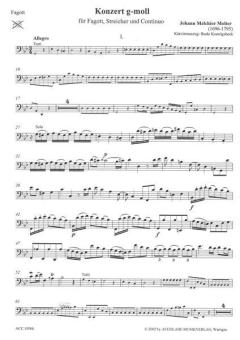 Fagottkonzert g-moll von Johann Melchior Molter 
