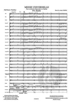 Messe Universelle, les 5 numéros von Alain Crepin 