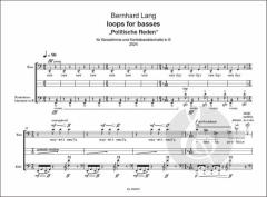 Loops for basses - "Politische Reden" von Bernhard Lang 
