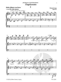Orgelsonate von Konrad Lang 