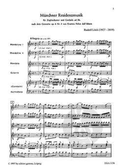 Münchner Residenzmusik von Evaristo Felice dall' Abaco 