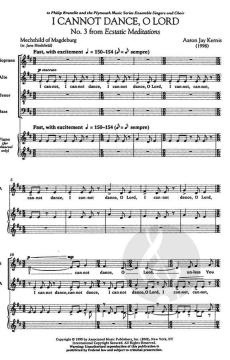 I Cannot Dance O Lord von Aaron Jay Kernis 