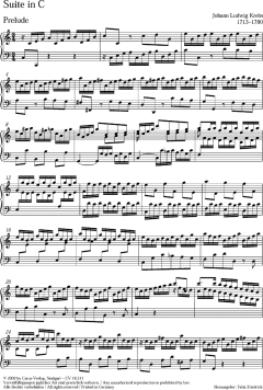 Suite in C-Dur von Johann Ludwig Krebs 