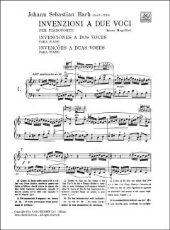 Invenzioni a 2 Voci, Annotata von Johann Sebastian Bach 
