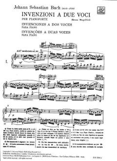 Invenzioni a 2 Voci, Annotata von Johann Sebastian Bach 
