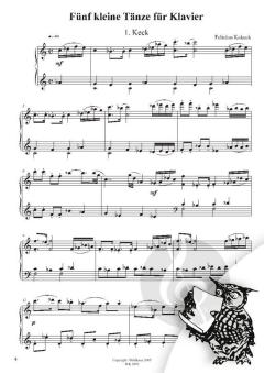 Fünf kleine Tänze für Klavier von Felicitas Kukuck 