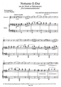 Notturno E-Dur op. 61/7 von Felix Mendelssohn Bartholdy 