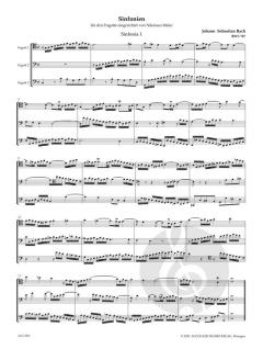 Sinfonien - dreistimmige Inventionen BWV 787-801 von Johann Sebastian Bach 