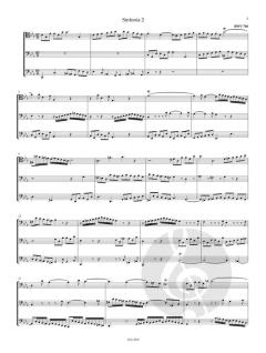 Sinfonien - dreistimmige Inventionen BWV 787-801 von Johann Sebastian Bach 