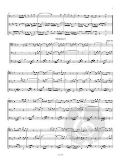 Sinfonien - dreistimmige Inventionen BWV 787-801 von Johann Sebastian Bach 