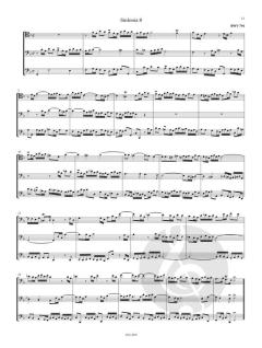 Sinfonien - dreistimmige Inventionen BWV 787-801 von Johann Sebastian Bach 