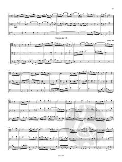 Sinfonien - dreistimmige Inventionen BWV 787-801 von Johann Sebastian Bach 