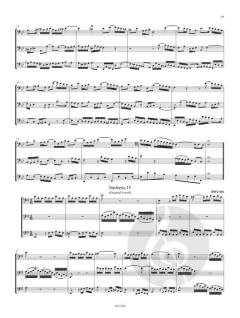 Sinfonien - dreistimmige Inventionen BWV 787-801 von Johann Sebastian Bach 