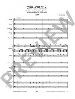 Missa sancta Nr. 2 G-Dur WeV A.5 / WeV A.4 von Carl Maria von Weber 
