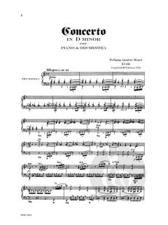 Mozart Concerto No. 20 in D Minor, KV466 von Wolfgang Amadeus Mozart 