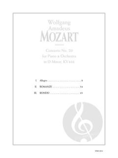 Mozart Concerto No. 20 in D Minor, KV466 von Wolfgang Amadeus Mozart 