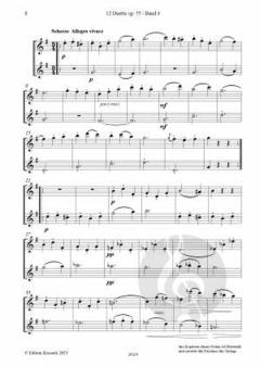 12 kleine Duette op. 55 Band 4 (Nr. 10-12) von Eugène Walckiers 