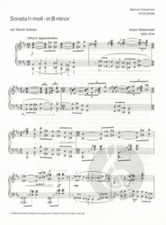 Sonata B Minor von Adam Walaciński 