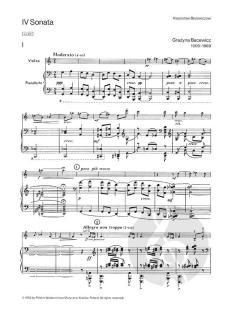 Sonata Nr. 4 von Grazyna Bacewicz 