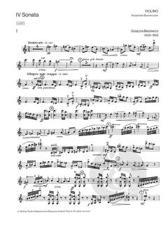 Sonata Nr. 4 von Grazyna Bacewicz 